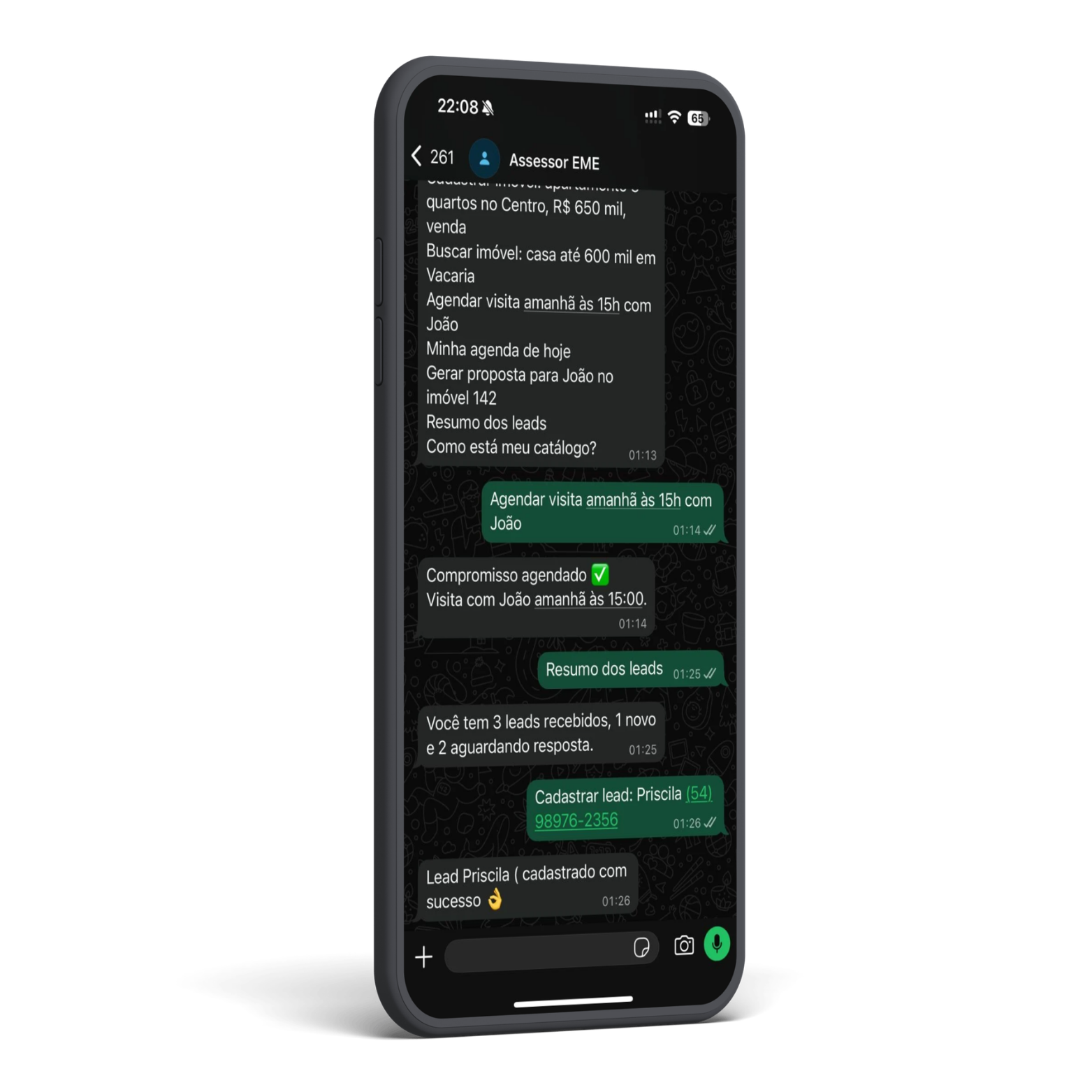 Assessor EME no WhatsApp